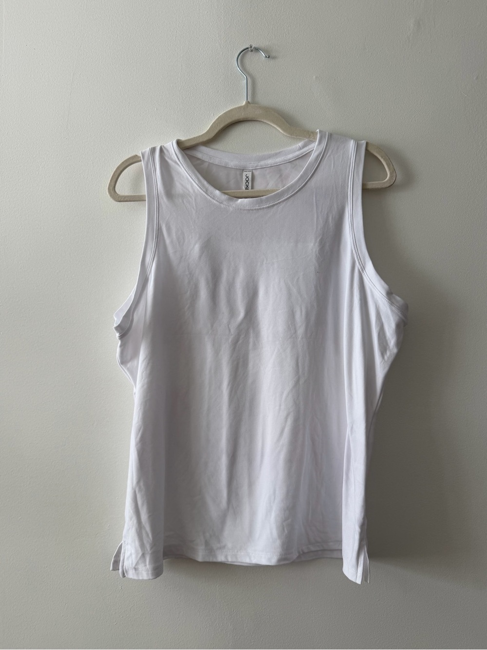 Jockey White Sleeveless Tank Top